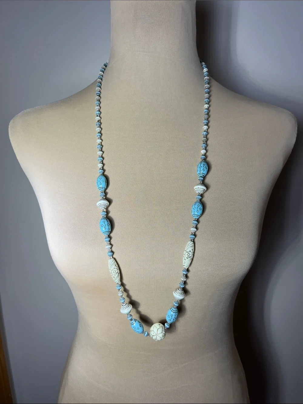 Vintage Attributed Neiger Brothers Czech Glass Beaded Necklace 1920's